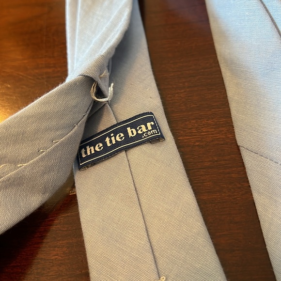Light Blue Slim Tie by The Tie Bar - Picture 4 of 4